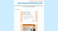 Desktop Screenshot of car-insurance-directory.net